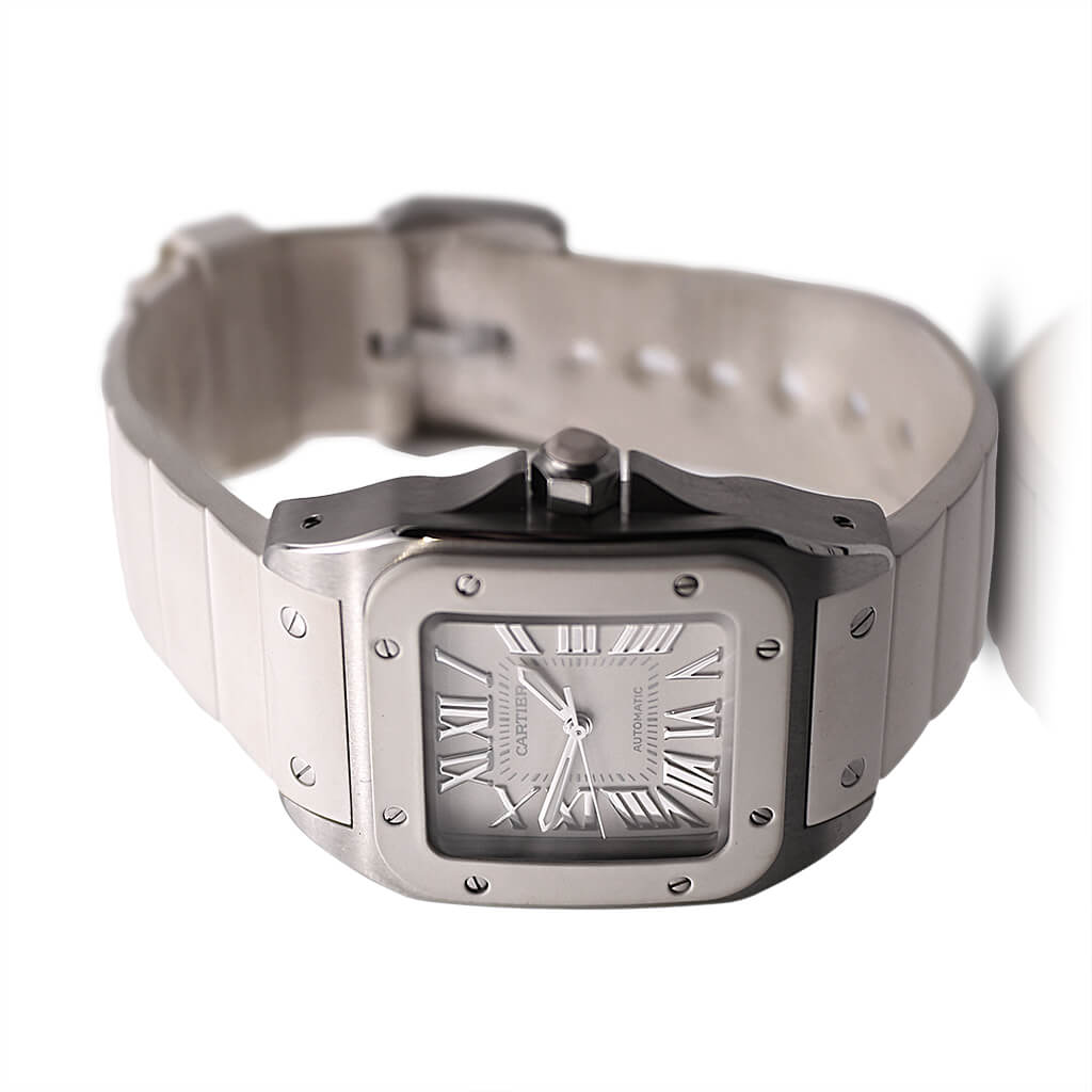used Cartier Santos 100 33mm Steel Automatic Watch