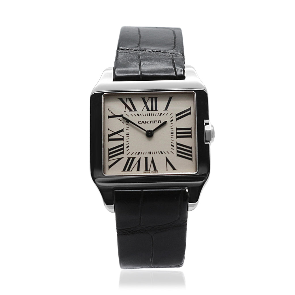 used Cartier Santos Dumont 18ct White Gold Strap Watch