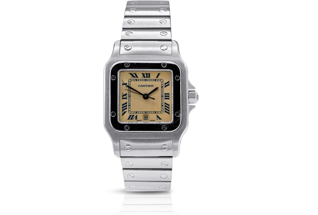 used Cartier Santos Galbee Large Model Steel Quartz Watch