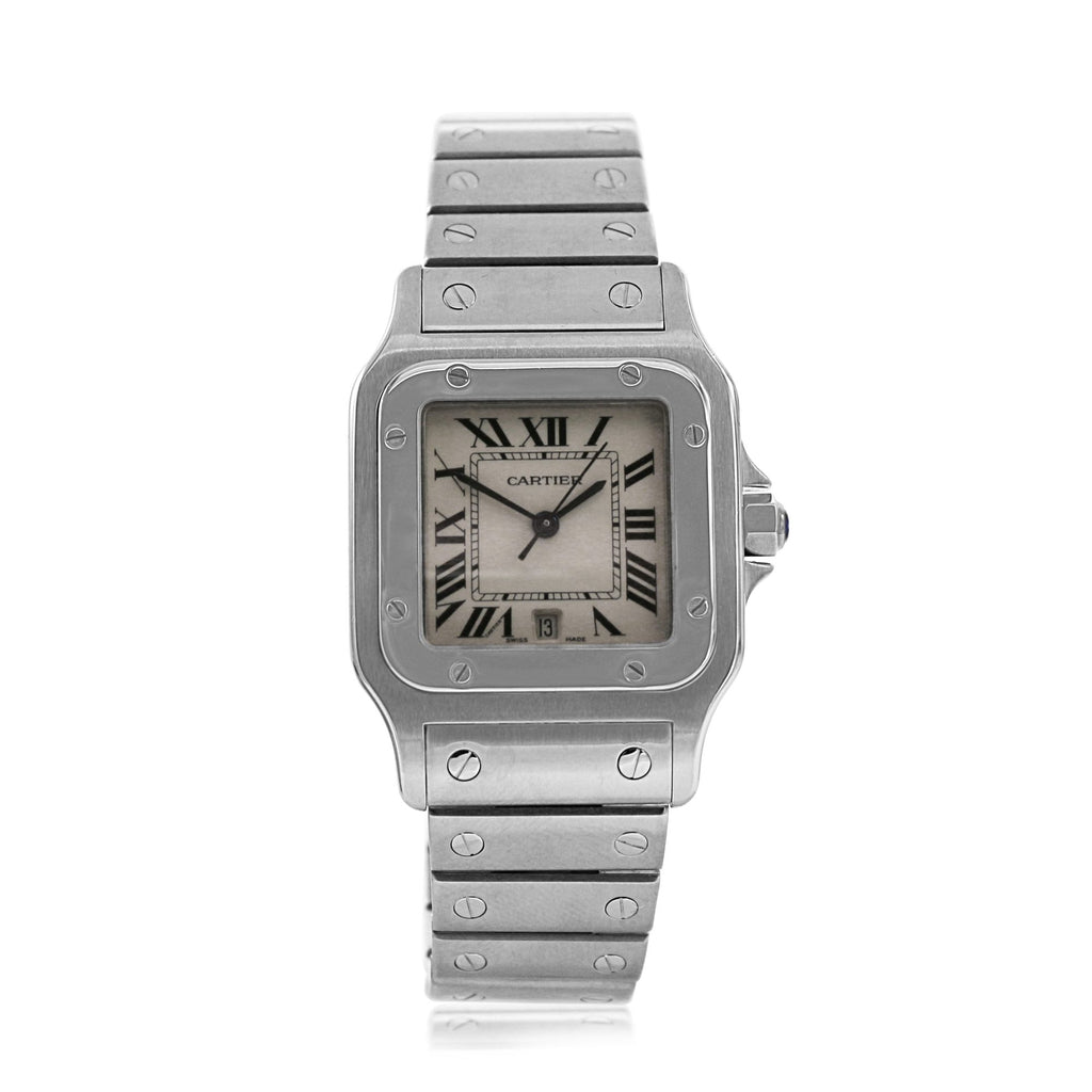 used Cartier Santos Galbee Stainless Steel Quartz Date Watch
