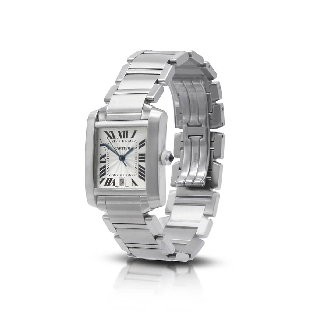 used Cartier Tank Francaise Large Model Automatic Watch - Steel