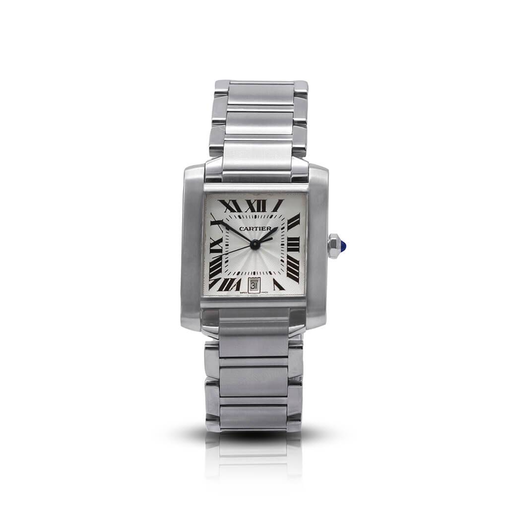used Cartier Tank Francaise Large Model Automatic Watch - Steel