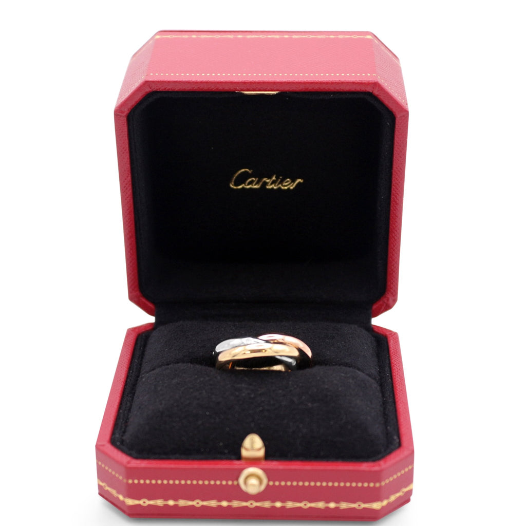 used Cartier Trinity ring, Medium Model - 18ct Three Colour Gold Size 54