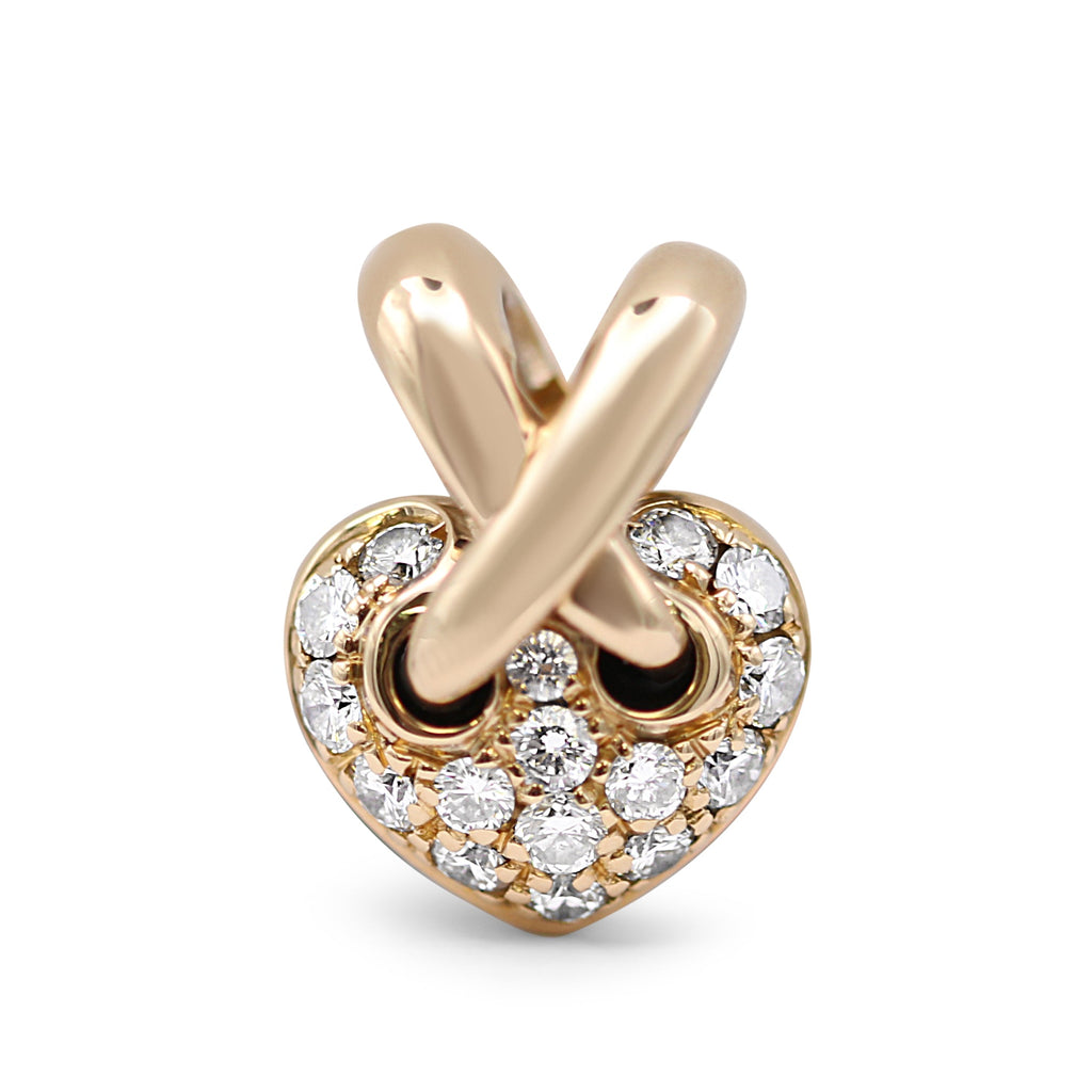used Chaumet Liens Mini Heart Diamond Pendant - 18ct Yellow Gold