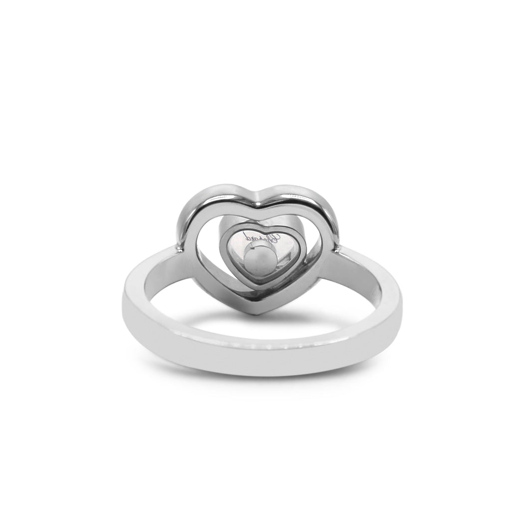 used Chopard 18ct White Gold Happy Diamond Heart Ring