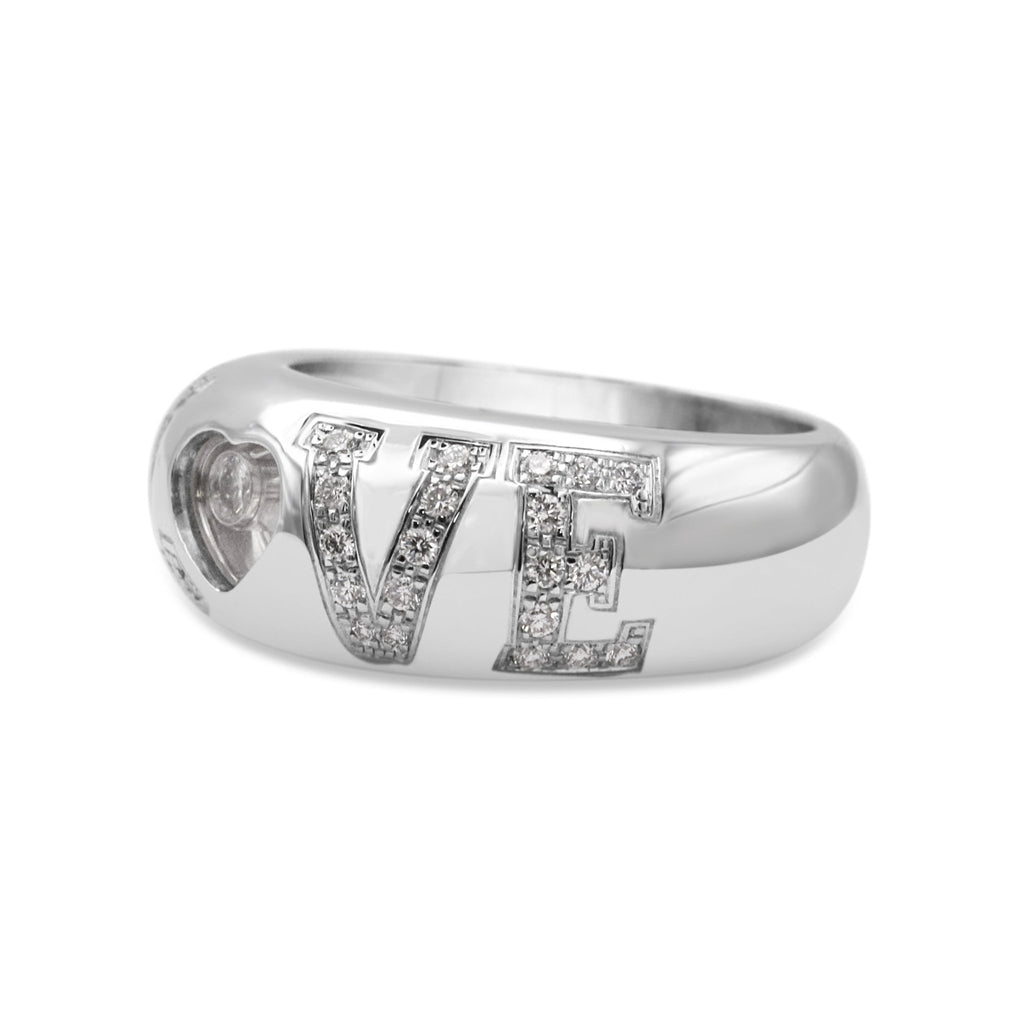 used Chopard Happy Diamond LOVE Ring - 18ct White Gold