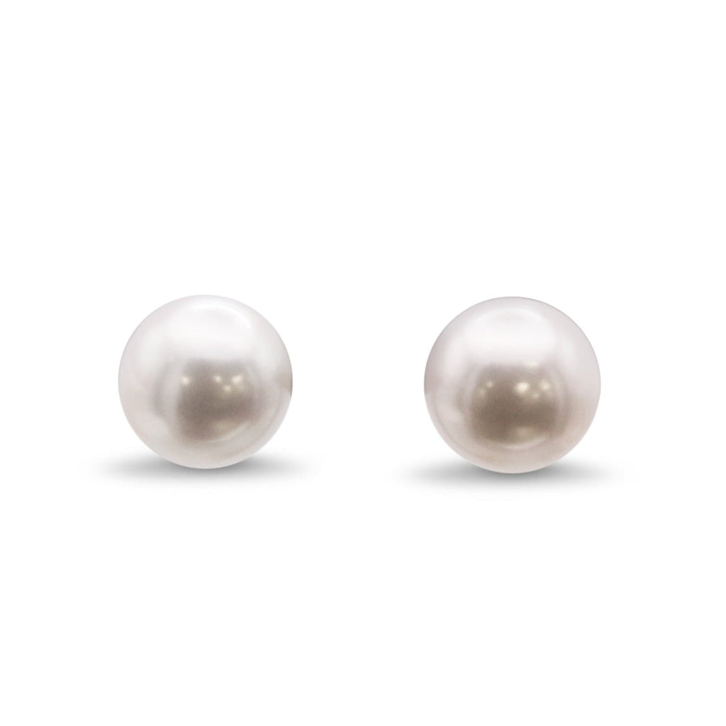 used Cultured Akoya Pearl Studs - 18ct White Gold