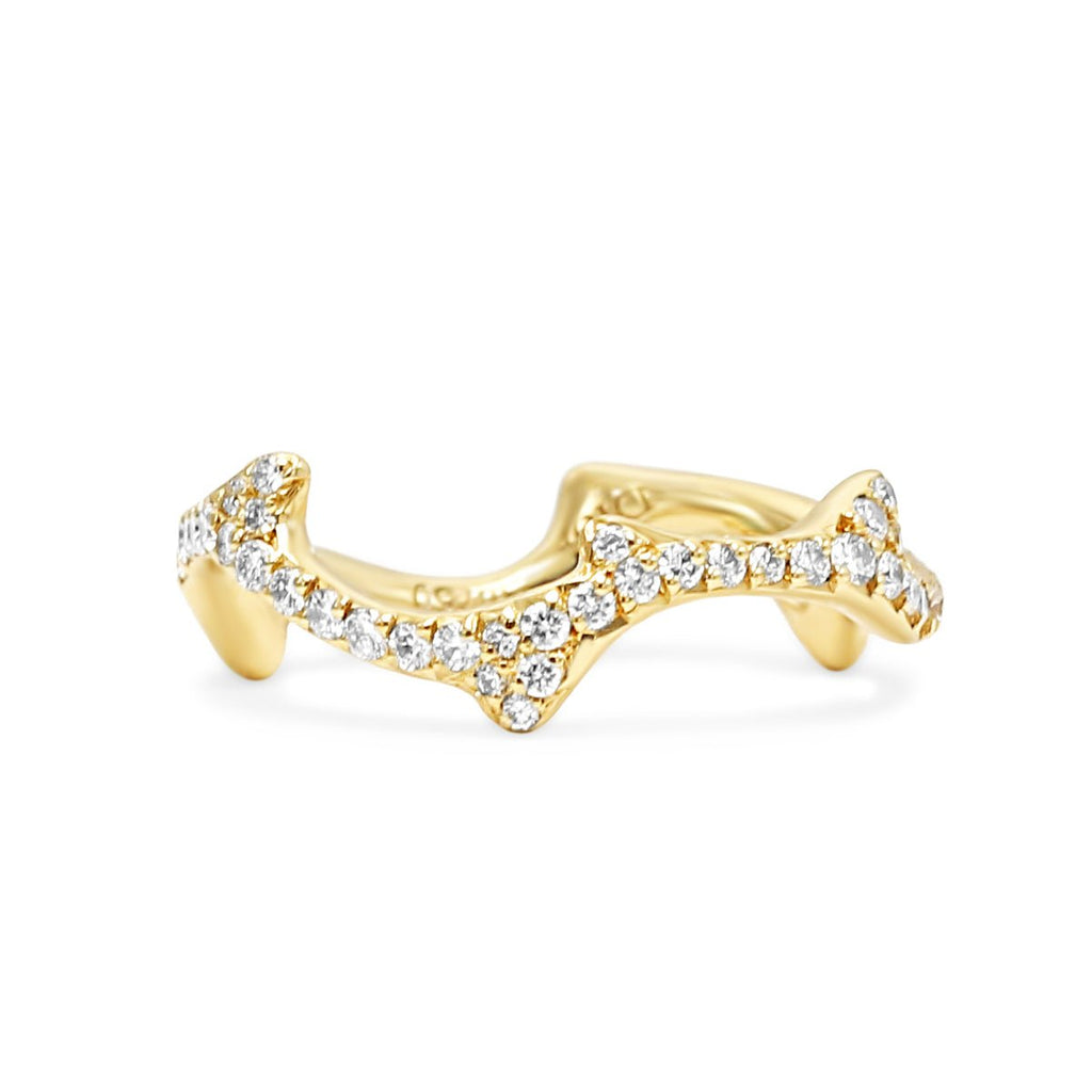 used Dior Bois De Rose Diamond Set Ring - 18ct Yellow Gold
