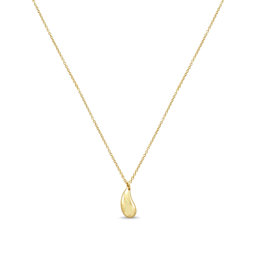 used Elsa Peretti For Tiffany Teardrop Pendant On 18" Necklace