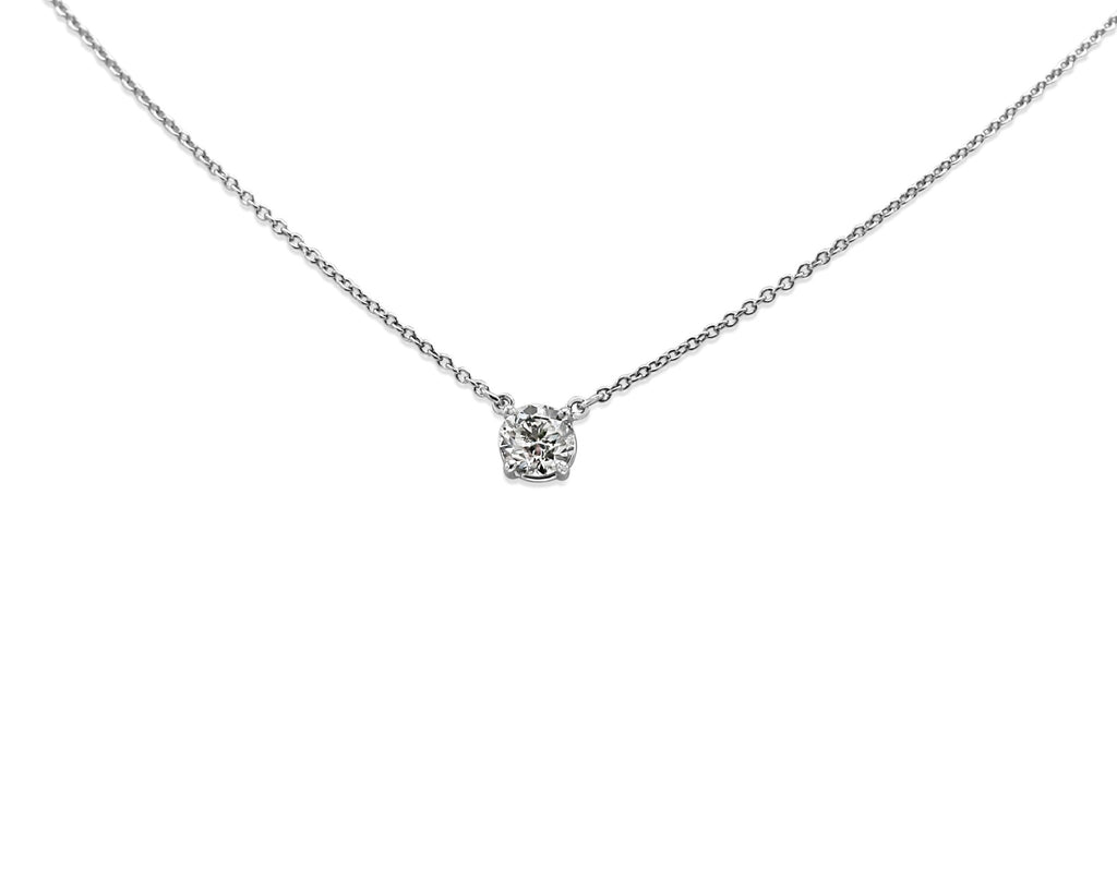 used GCS Certificated 1.01ct Diamond Brilliant Cut Pendant/Necklace