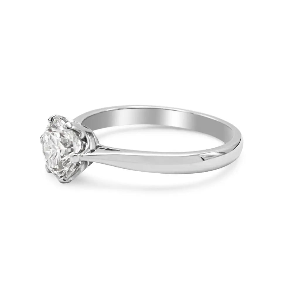 used GCS Certificated 1.24cts Solitaire Diamond Ring