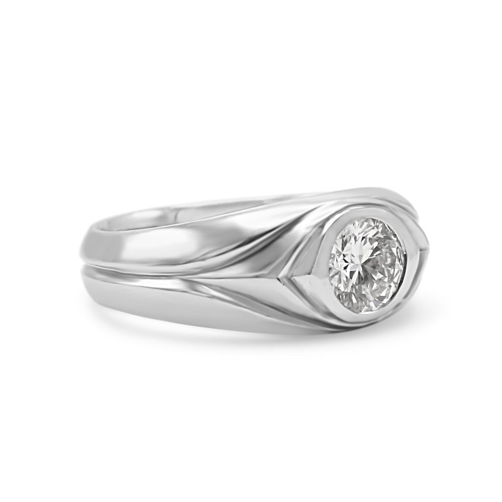 used GCS Certificated 1.26ct Diamond Ring in Platinum