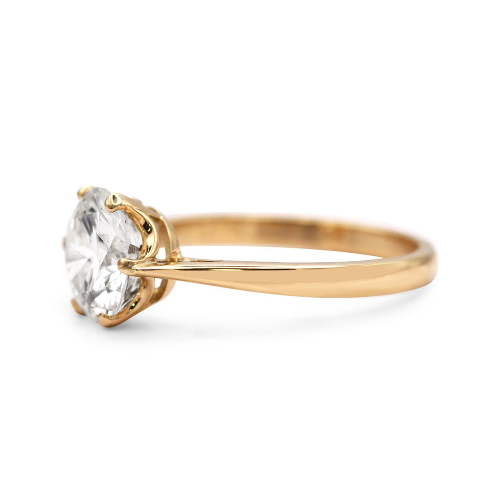 used GCS Certificated Brilliant Cut Solitaire Diamond Ring