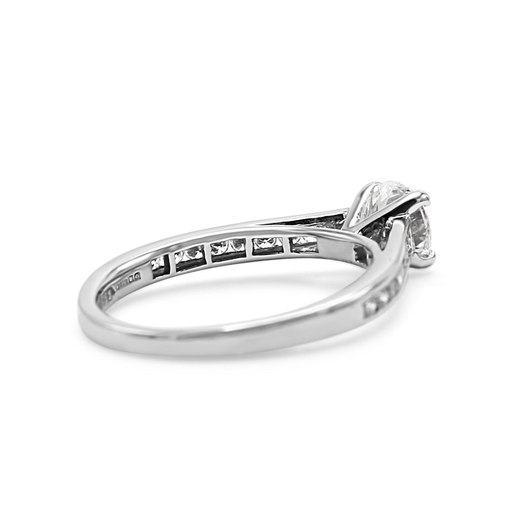 used GIA Certificated 0.60ct Platinum Solitaire Diamond Ring
