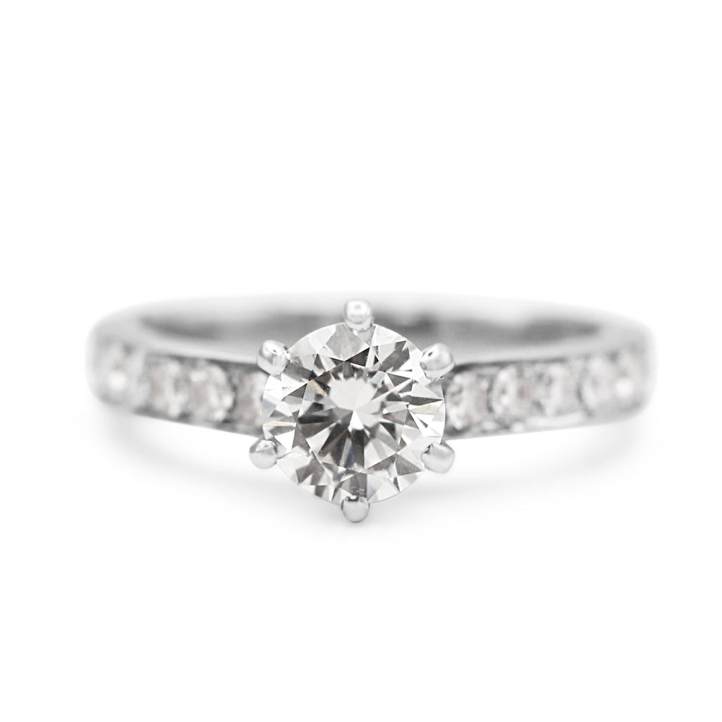 used GIA Certificated Brilliant Cut Solitaire Diamond Ring