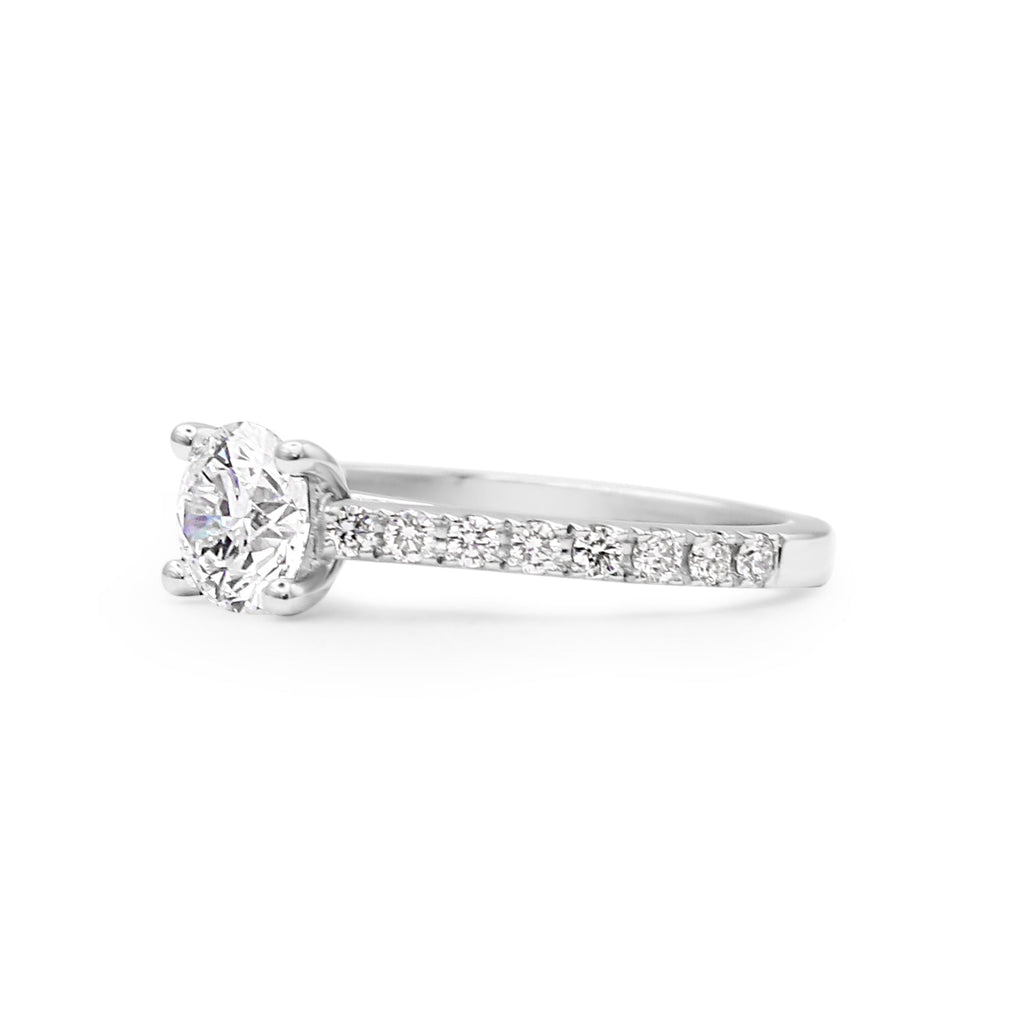 used GIA Certificated Solitaire Brilliant Cut Diamond Ring