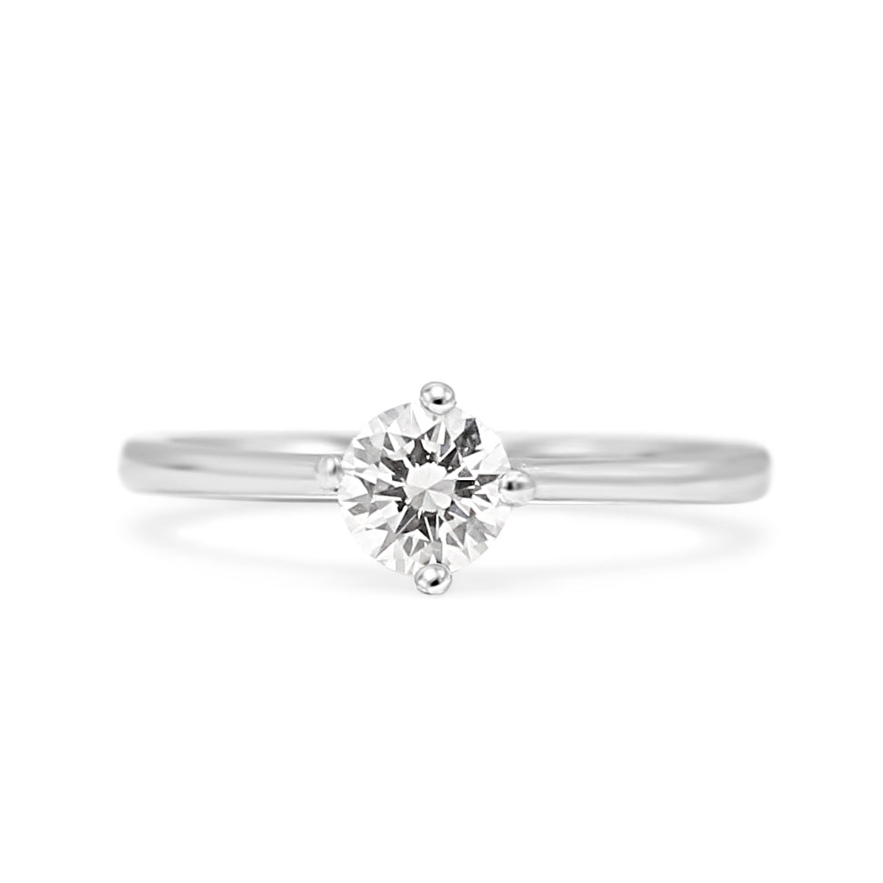 used GIA Certificated Solitaire Brilliant Cut Diamond Ring