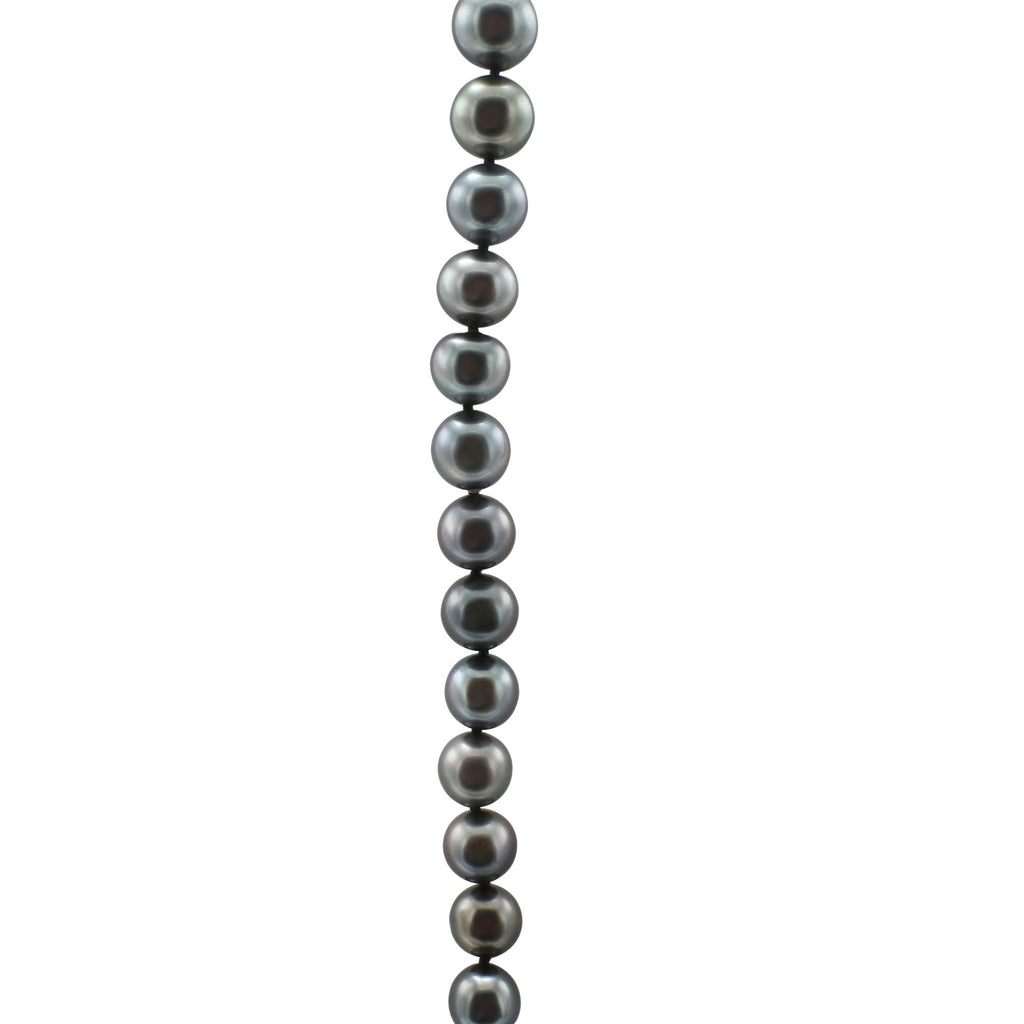 used Graduated Cultured Pearl Necklace with Diamond Set 18ct Clasp