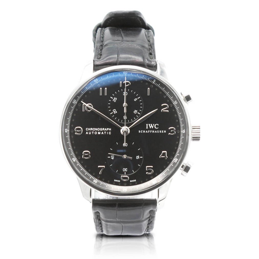 used IWC 41mm Portugieser Chronograph Steel Watch Ref - IW371447