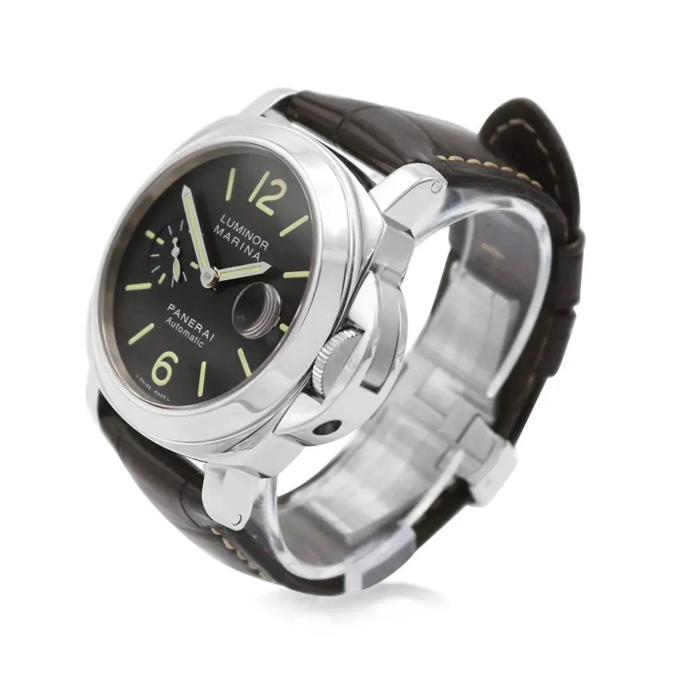 used Limited Edition Stainless Steel Panerai Luminor Marina 44mm Watch