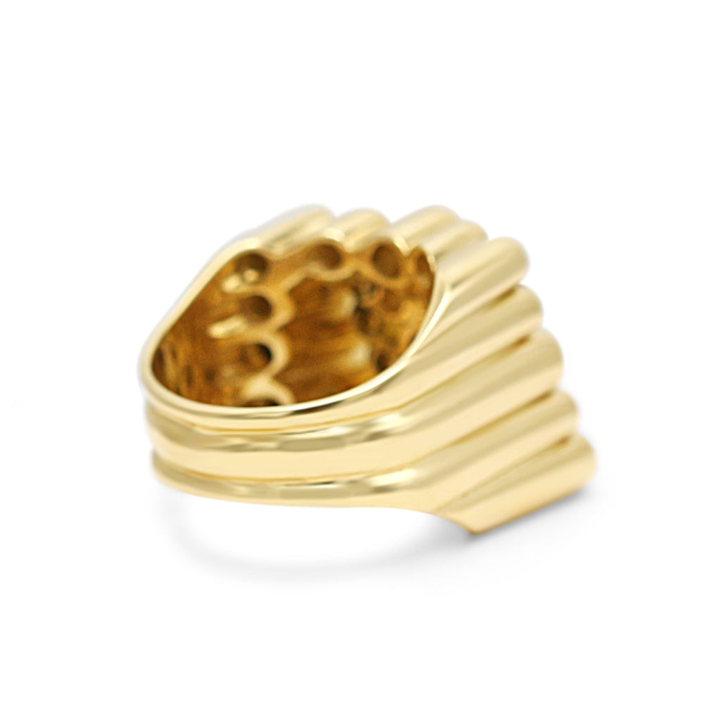 used Multi Diamond Set Abstract Design Ring in 18ct Yellow Gold