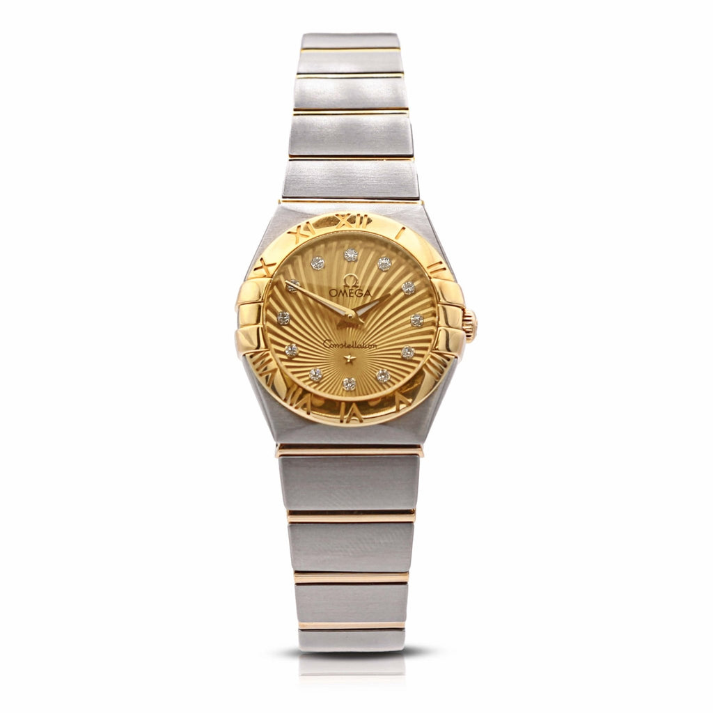 used Omega Constellation 24mm Ladies Quartz Watch, Diamond Dot Dial
