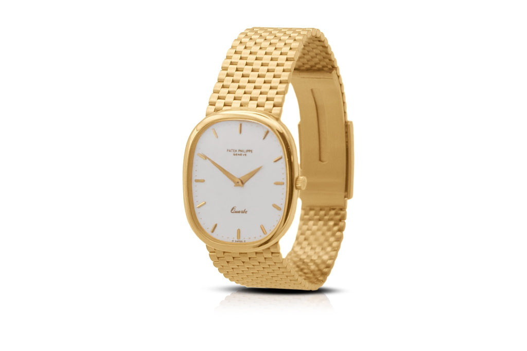 used Patek Philippe Golden Ellipse 18ct Quartz Bracelet Watch - Ref: 3838/1