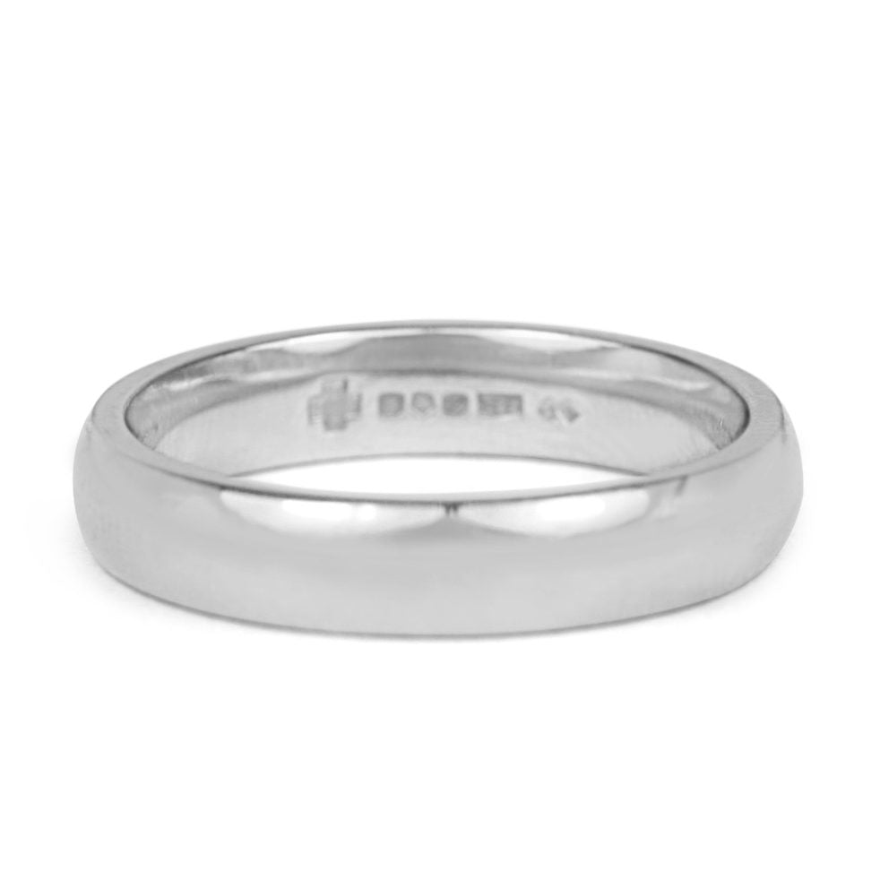 used Platinum 4mm Court Band Ring