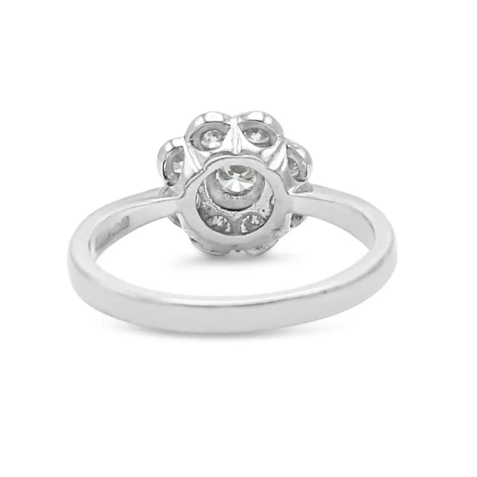 used Platinum Diamond Daisy Cluster Ring