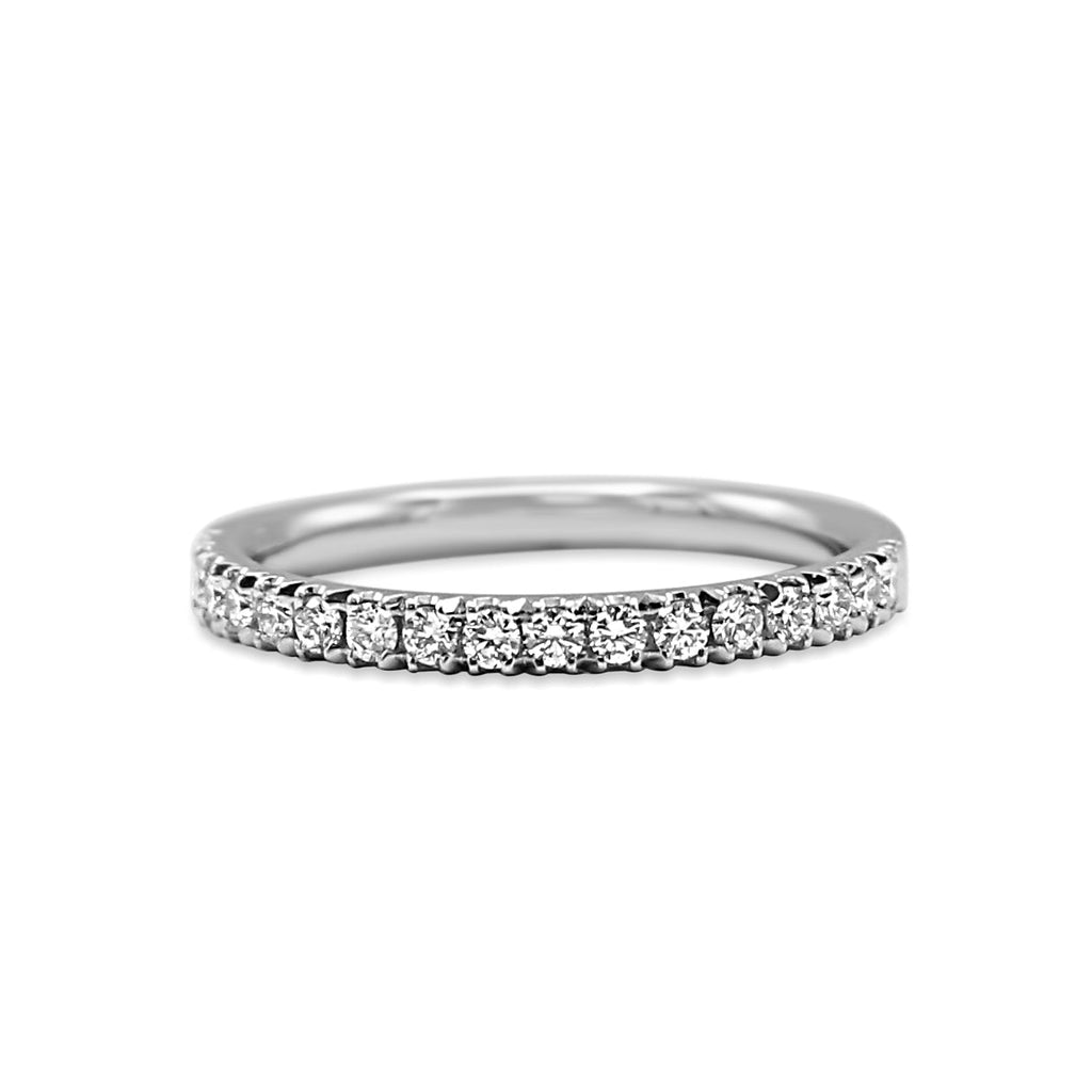 used Platinum Diamond Half Eternity Ring by Ingle & Rhode