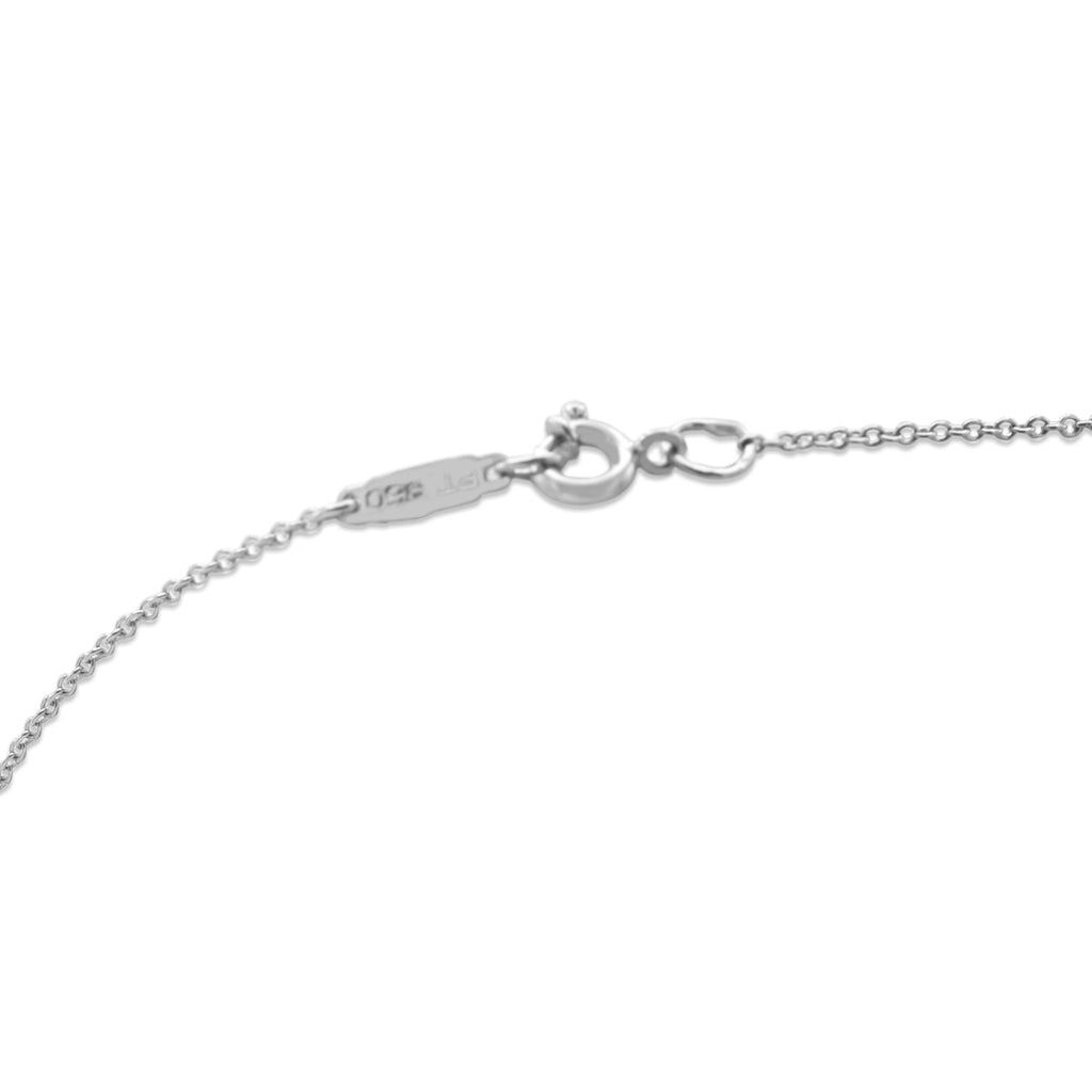 used Platinum Tiffany & Co Diamond Cross Pendant on Necklace