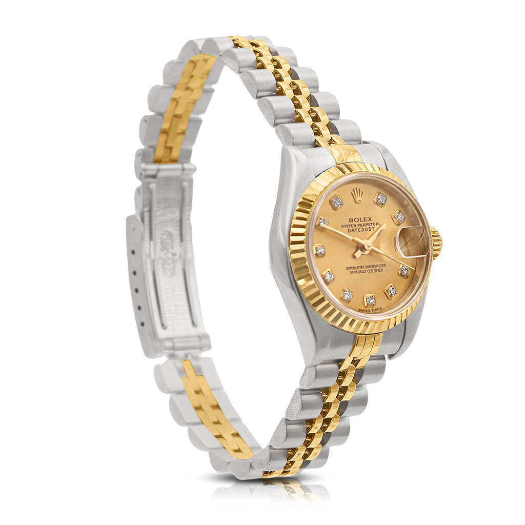 used Rolex 26mm Datejust, Diamond Dot Dial - Stainless Steel & 18ct Gold