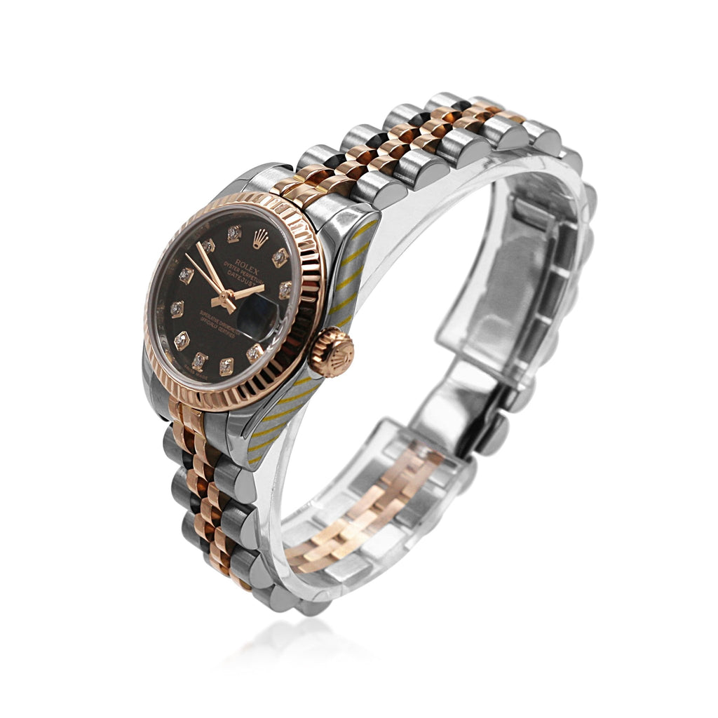 used Rolex Datejust 26mm Diamond Dial Steel & Rose Gold Watch - Ref: 179171