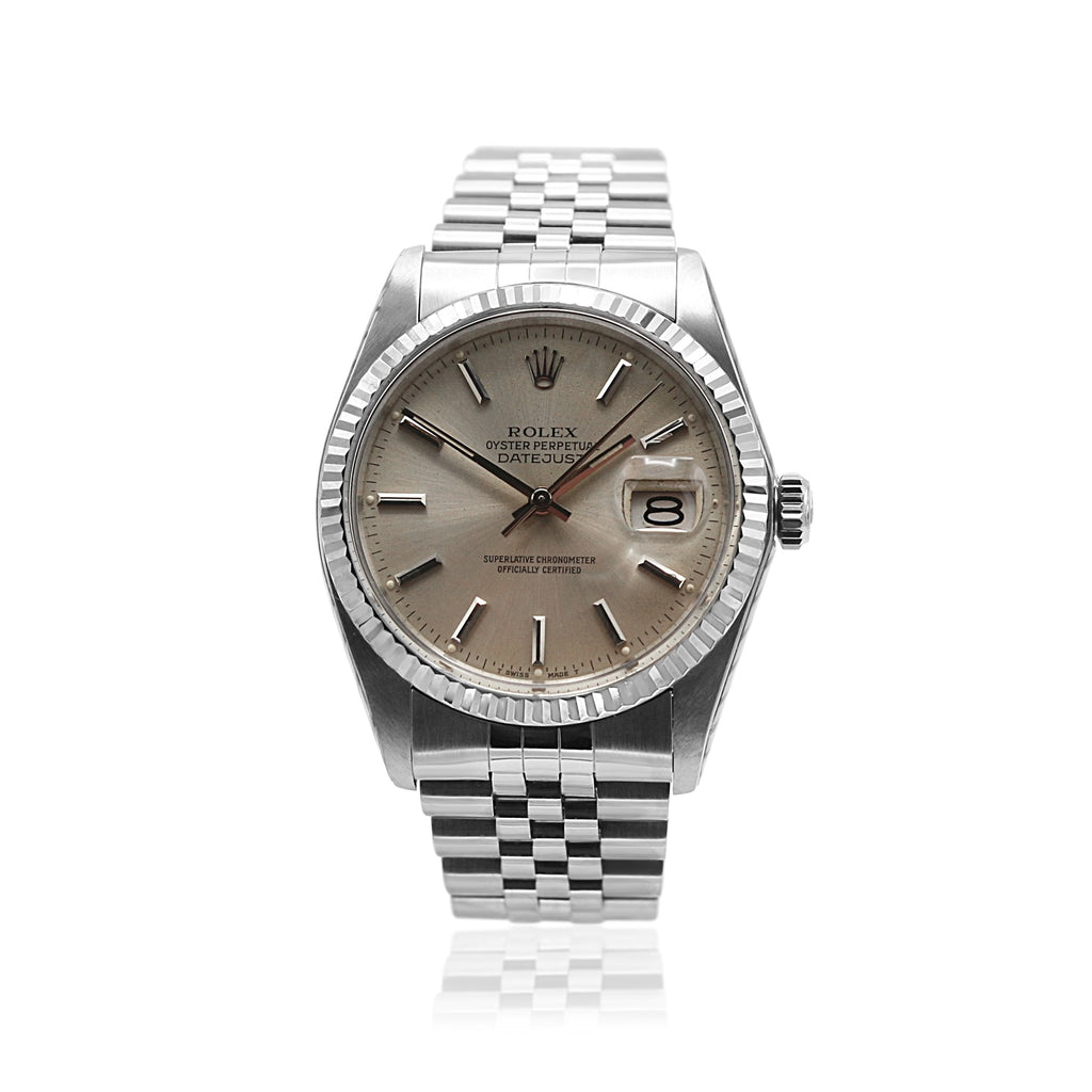 used Rolex Datejust 36mm Stainless Steel Silver Dial Watch