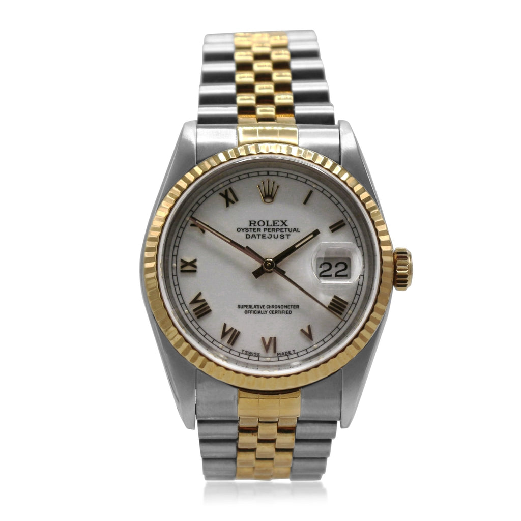 used Rolex Datejust 36mm Steel & Yellow Gold Watch - Ref: 16233