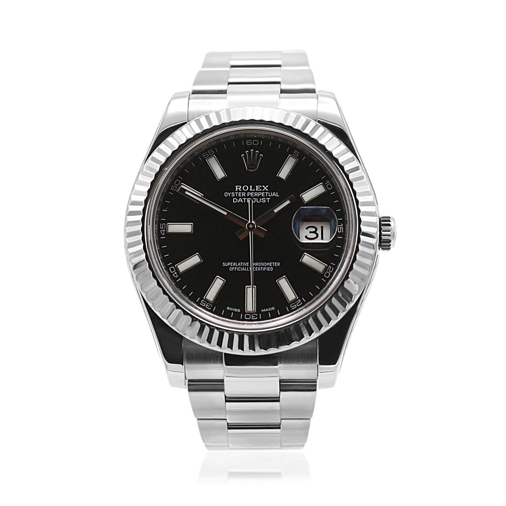used Rolex Datejust II Black Dial 41mm Steel Watch