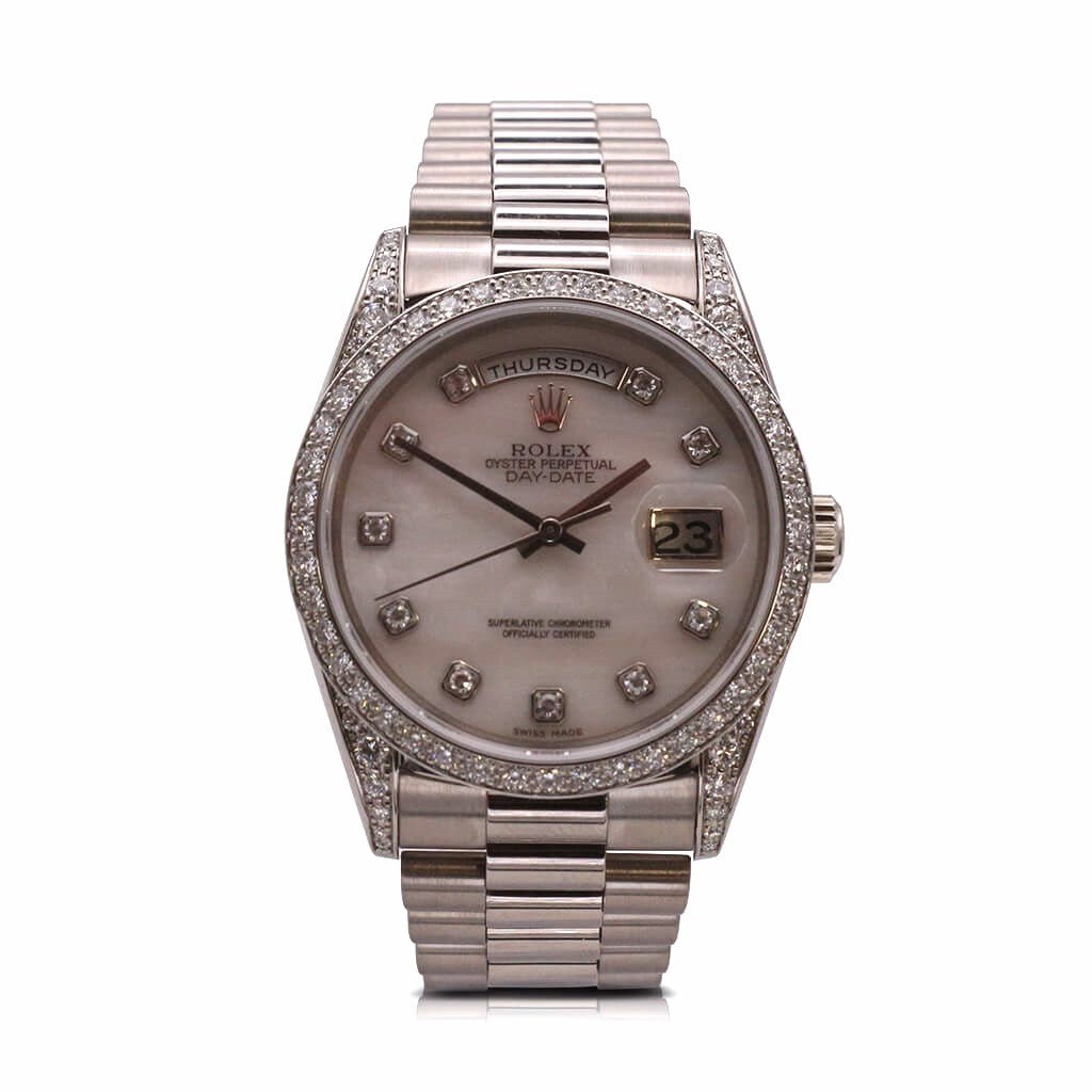 used Rolex Day-Date 36mm 18ct White Gold Watch - Ref 18389