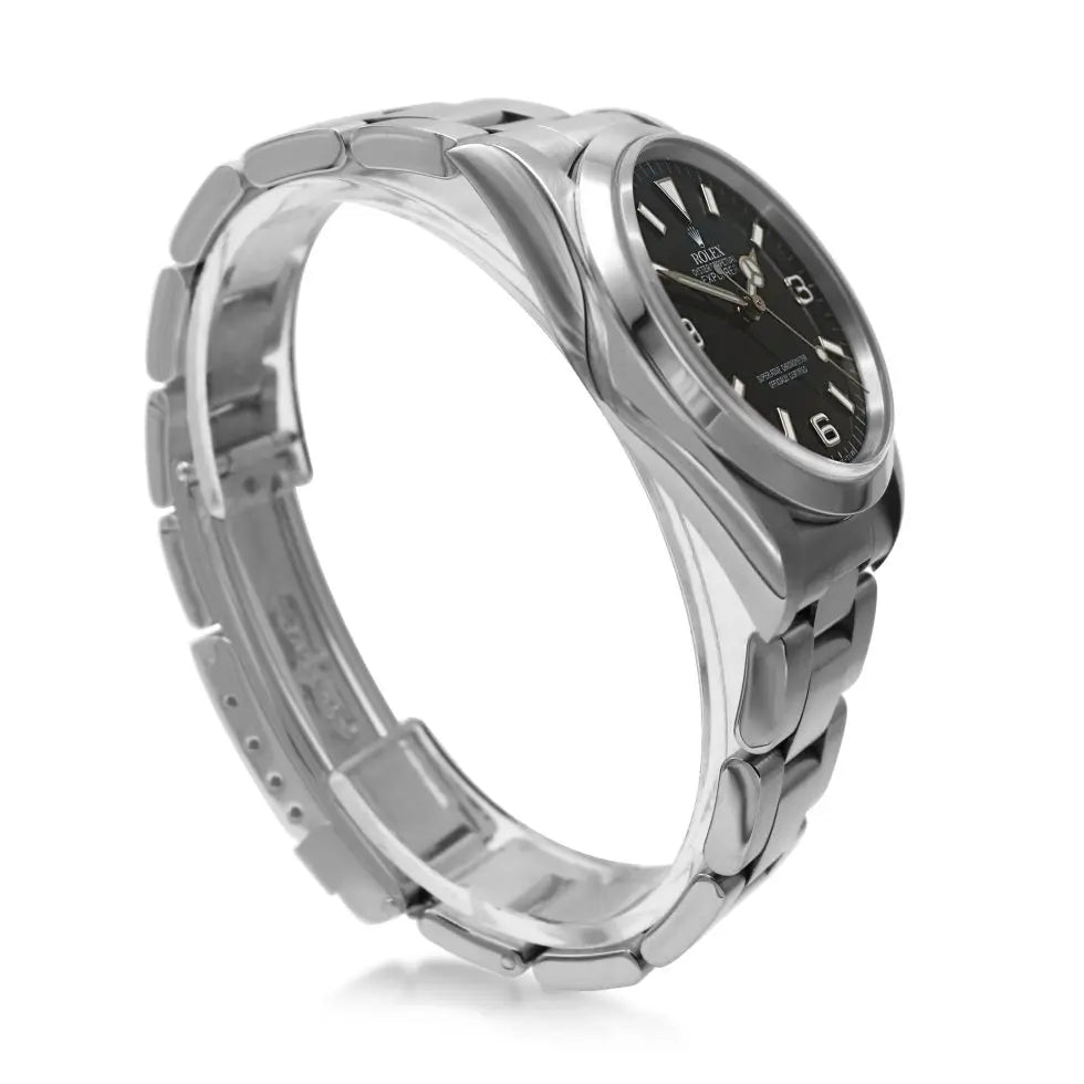 used Rolex Explorer 36mm Black Dial Steel Watch - Ref: 14270