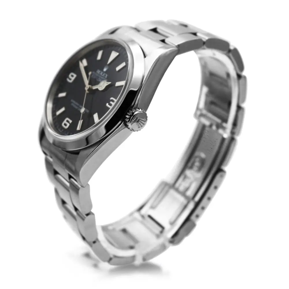 used Rolex Explorer 36mm Black Dial Steel Watch - Ref: 14270