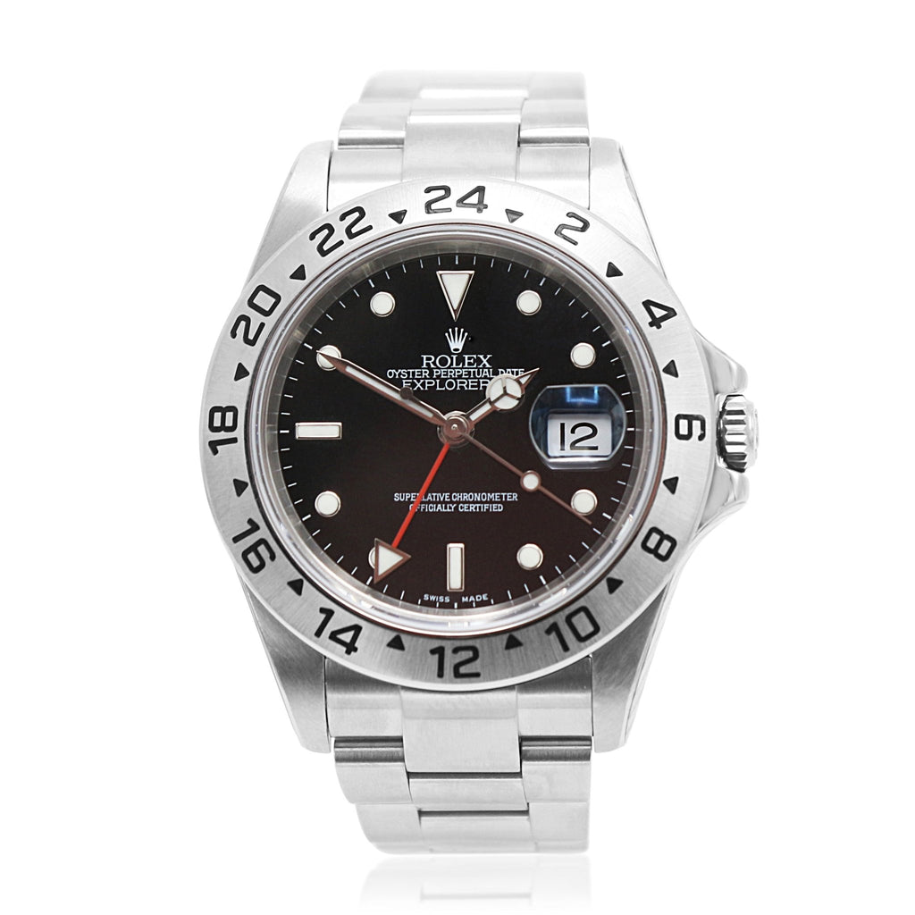 used Rolex Explorer II 40mm Black Dial Steel Watch - Ref: 16570