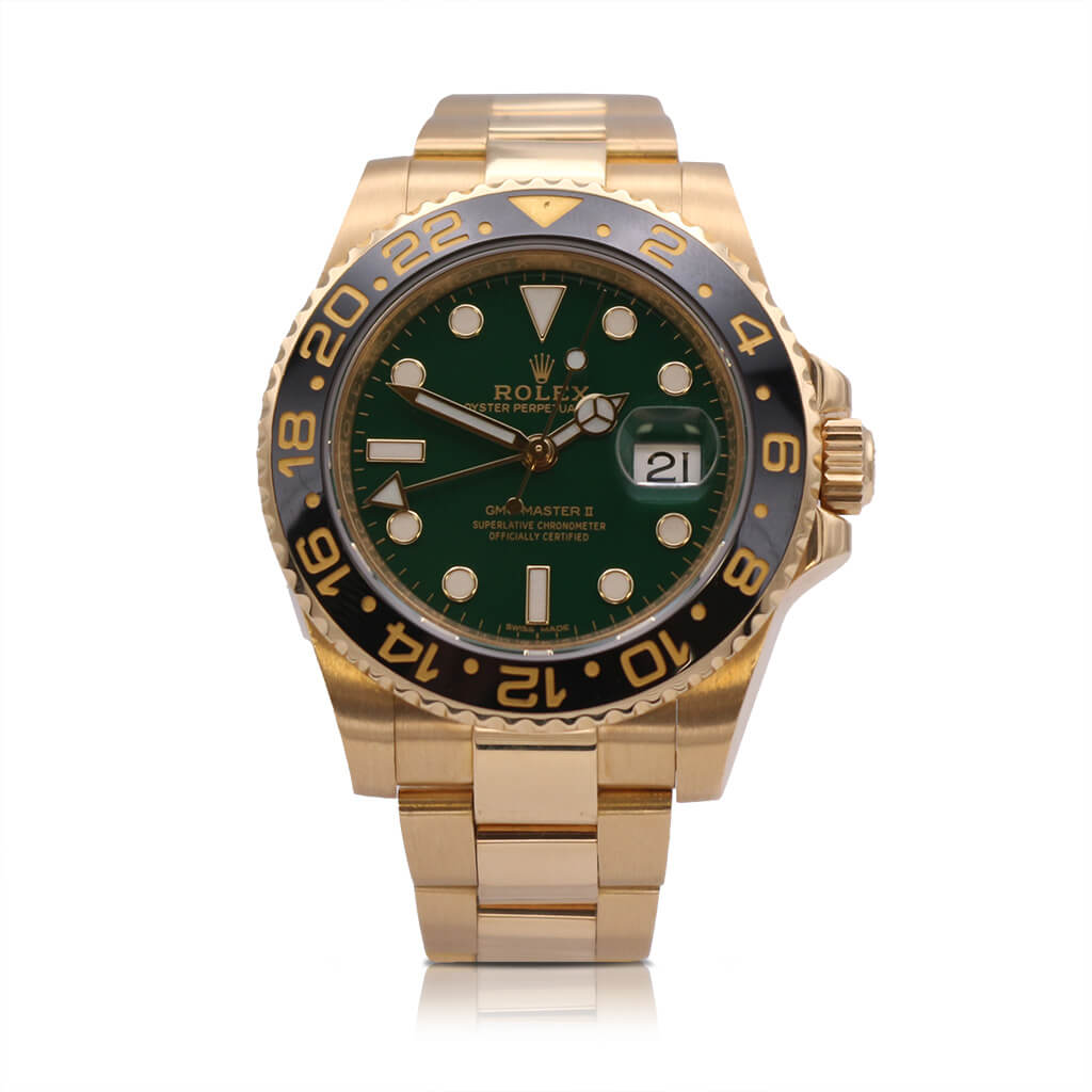 used Rolex GMT Master II 40mm 18ct Yellow Gold Watch - Ref 116718