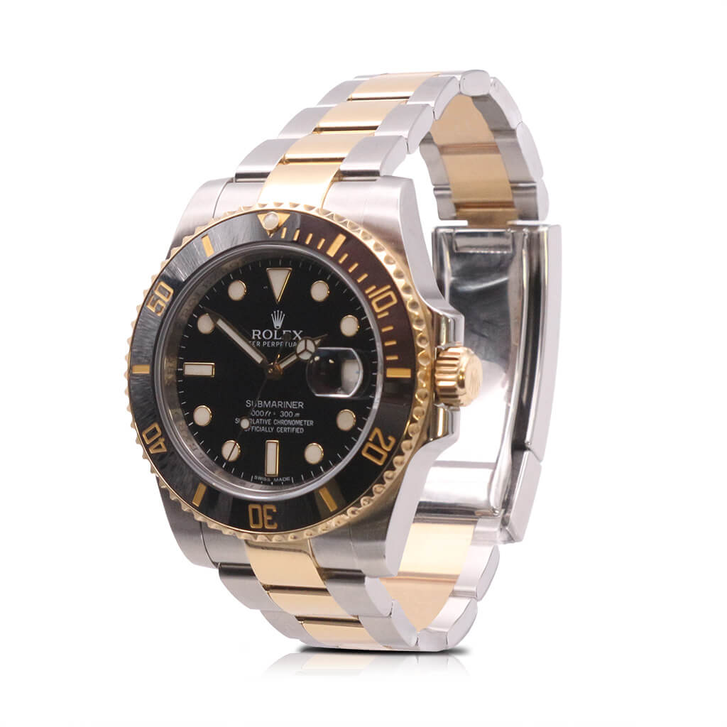 used Rolex Submariner 40mm Steel & 18ct Yellow Gold Watch - Ref: 116613LN