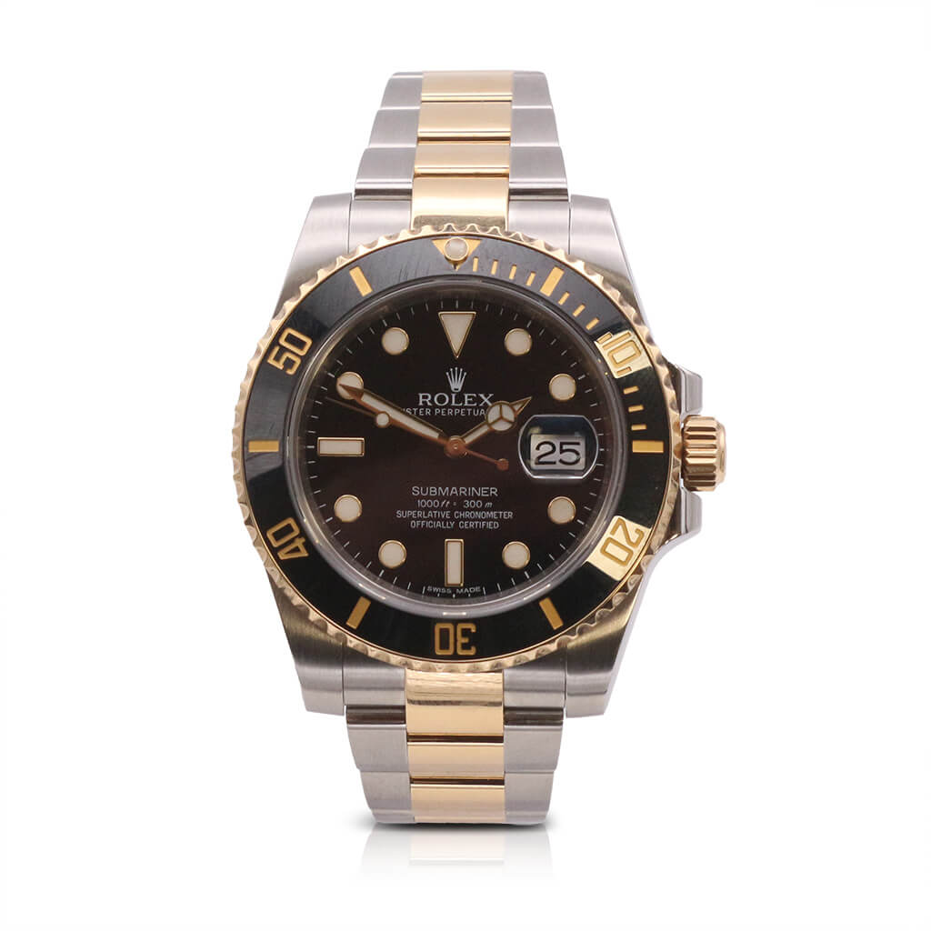 used Rolex Submariner 40mm Steel & 18ct Yellow Gold Watch - Ref: 116613LN