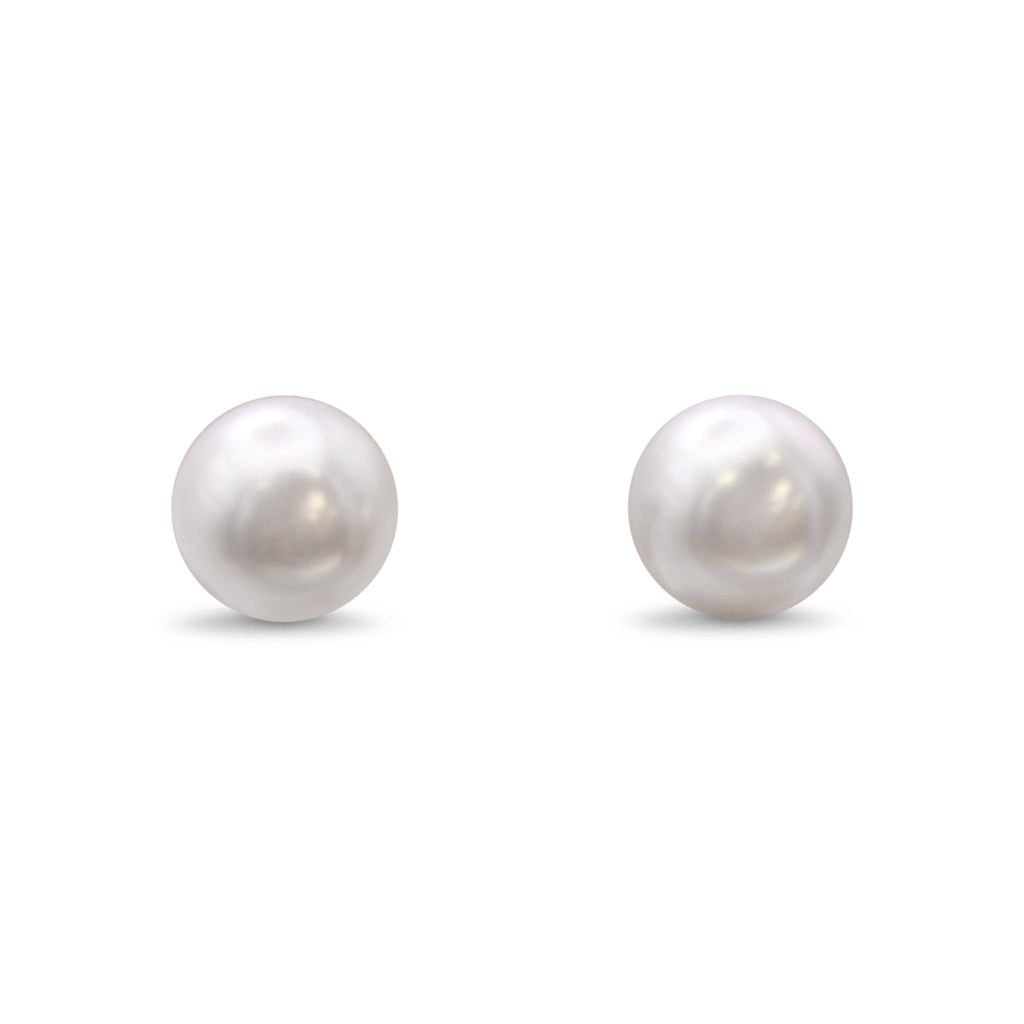 used Southsea Cultured Pearl Stud Earrings - 18ct Yellow Gold