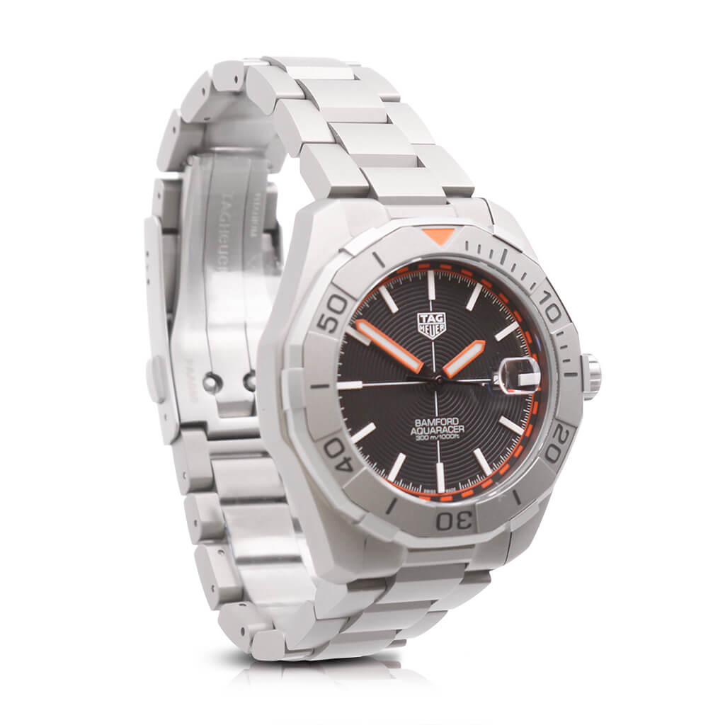 used TAG Heuer 43mm Aquaracer Bamford Limited Edition Titanium Watch Ref WAY208F.BF0638