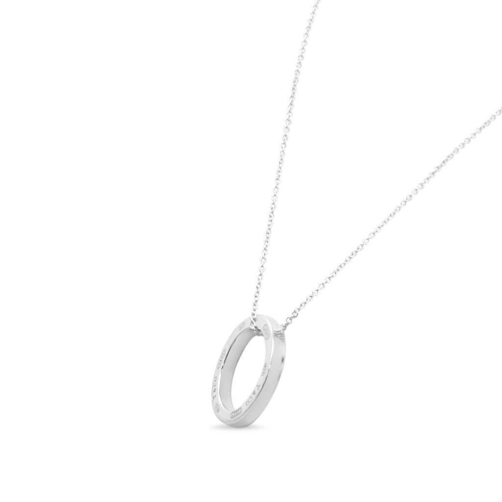 used Tiffany 1837 Circle Medium Pendant On Necklace - Sterling Silver