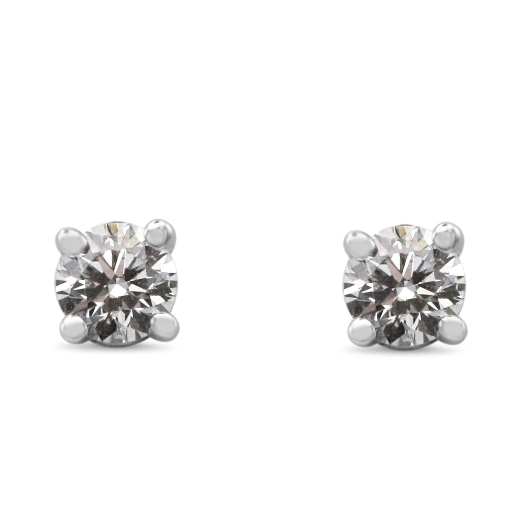 used Tiffany Brilliant Cut Diamond Stud Earrings - Platinum
