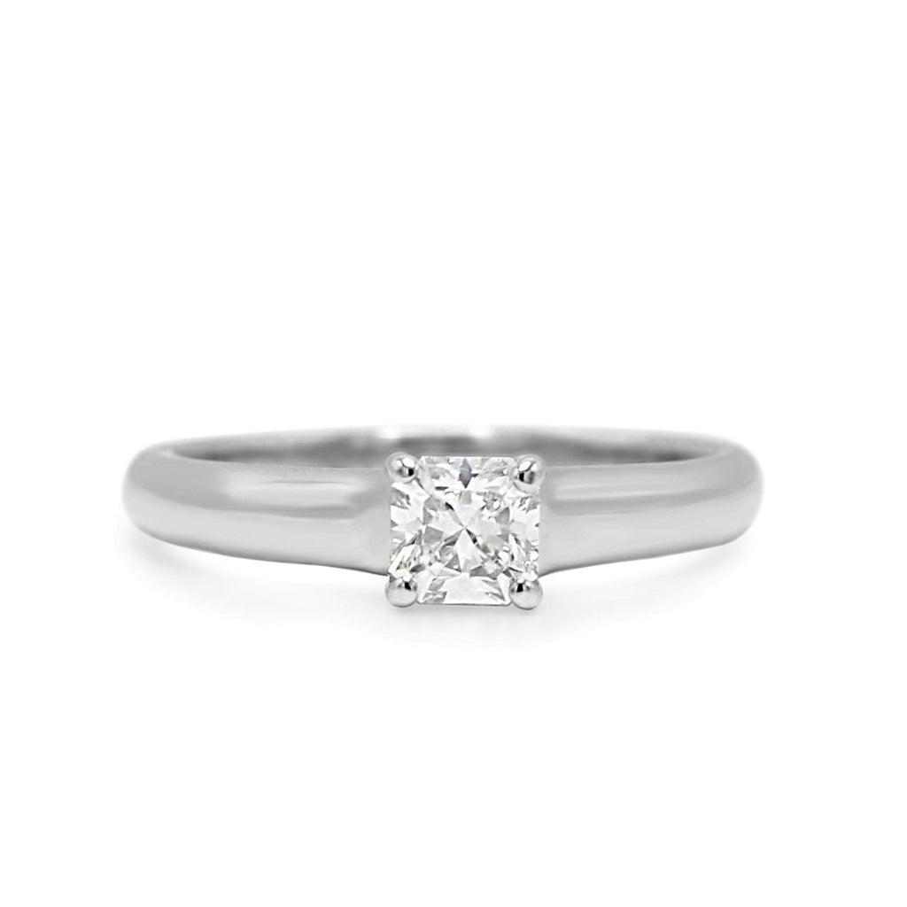 used Tiffany Certificated Lucida Cut Solitaire Diamond Ring