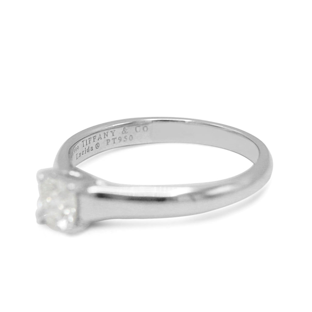 used Tiffany Certificated Lucida Cut Solitaire Diamond Ring