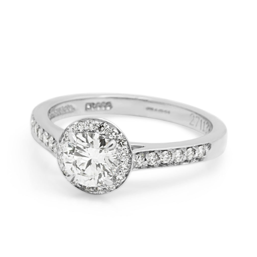 used Tiffany & Co. 0.60ct Diamond Halo Design Ring